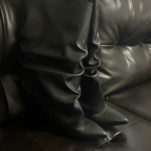 Nine West Black Heeled Boots